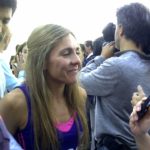 Macarena Rodríguez con la nueva camiseta de Las Leonas