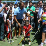 Otra cancha más en Mendoza con la presencia del Chapa