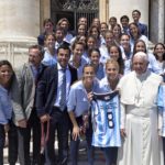 Las Leonas con el Papa Francisco