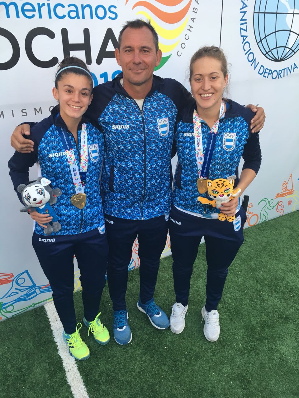 Jardel, Scandura y Conna, oro con Las Leonas