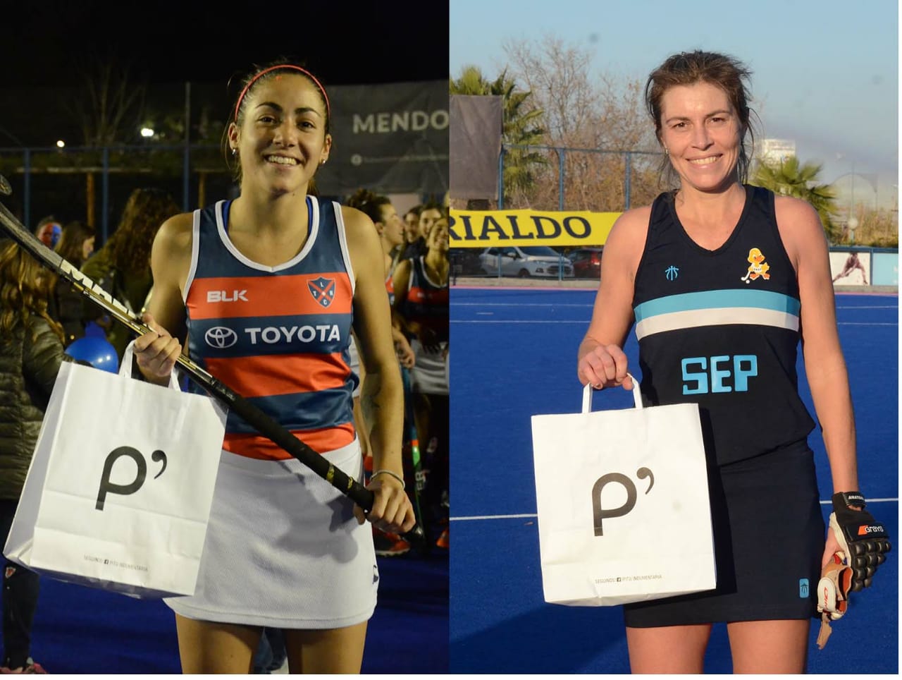 Del Carril y Barbera, jugadoras Pitu